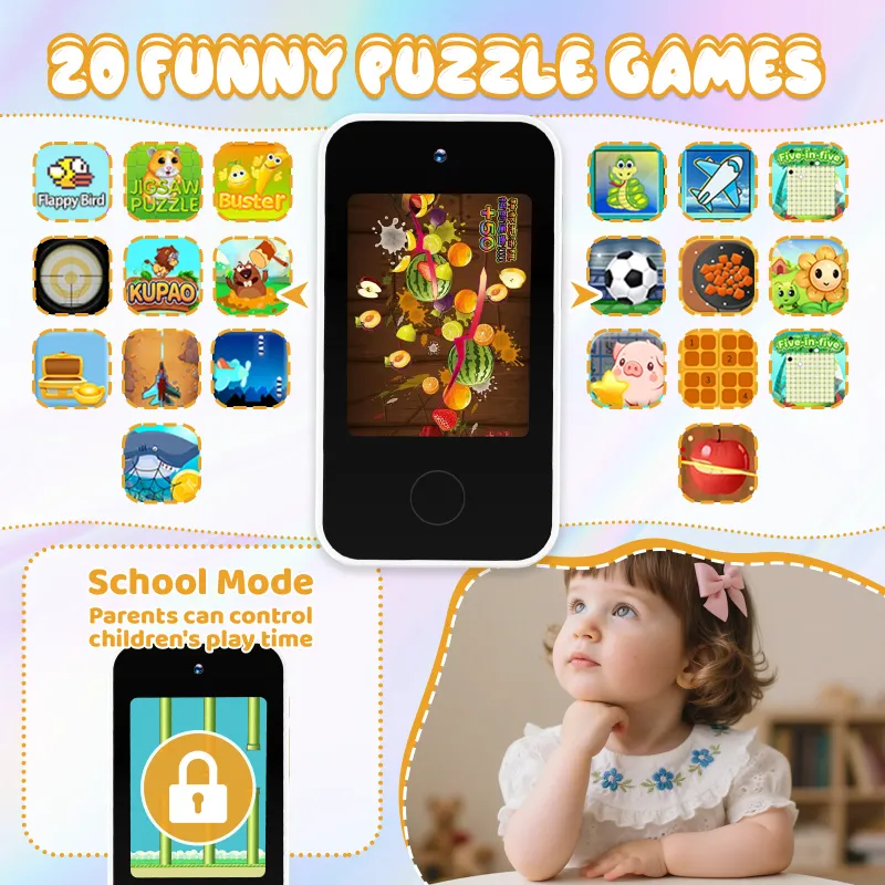 Kids Smart Phone Dual Camera Toy 6