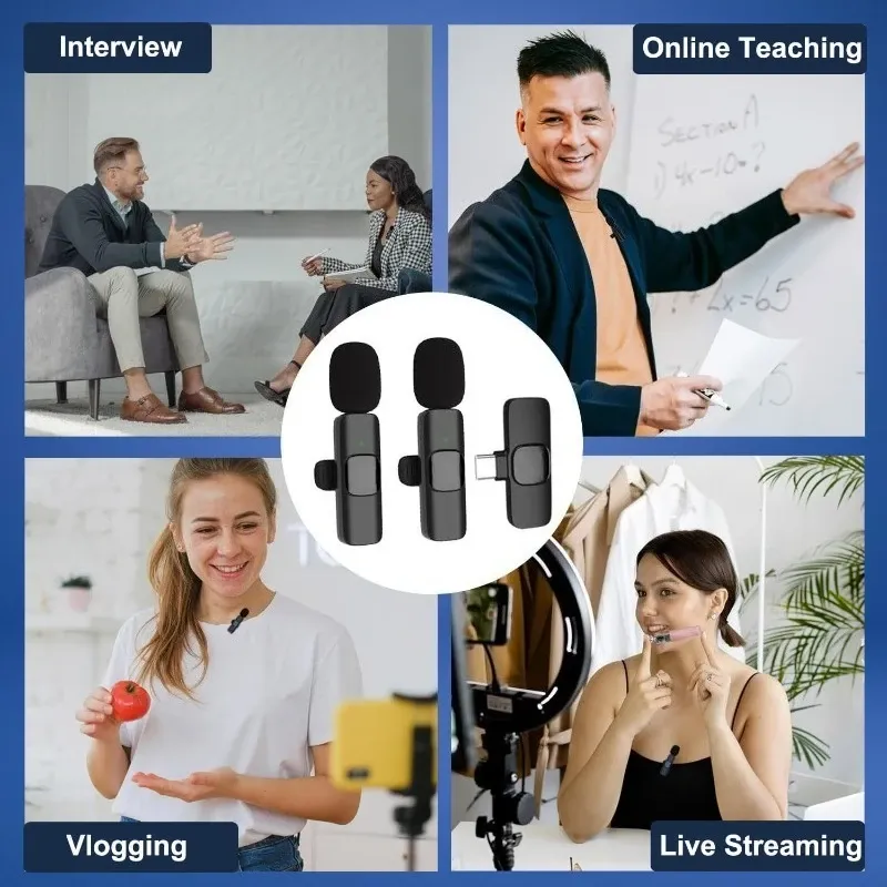 Wireless Lavalier Mic for iPhone & Android 5