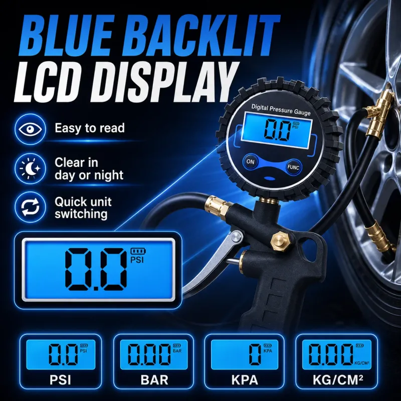 Digital Tire Pressure Gauge Inflator 2