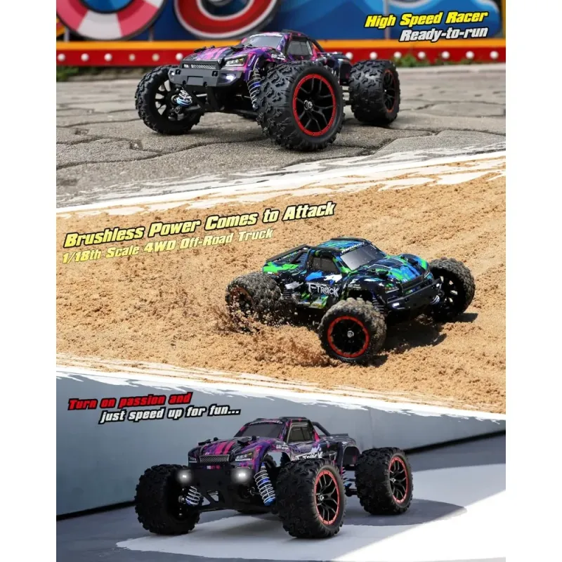 1/18 Scale 4WD Brushless RC Truck 3
