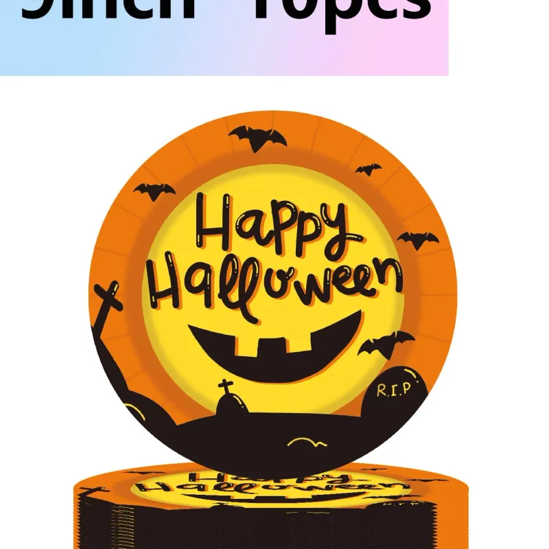 Halloween Horror Party Plate & Cup Set 3