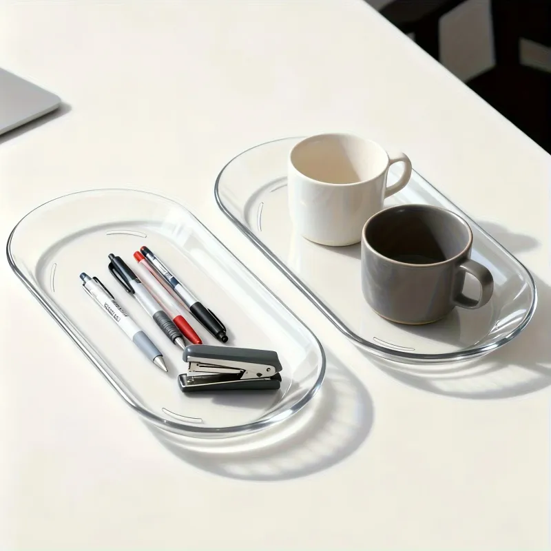 Oval Transparent Perfume Tray Soap Dish 1