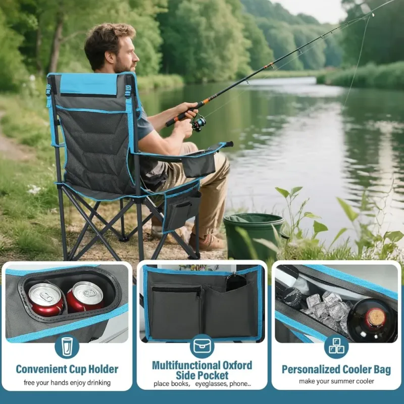 Oversized Camping Chair with Cooler 4