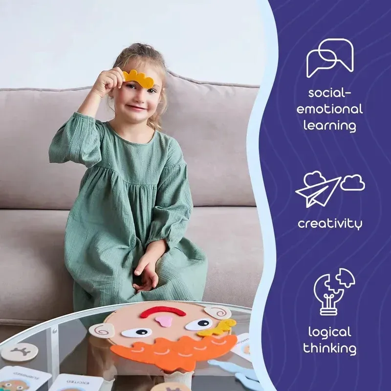 Kids Facial Expression Emotion Cards 3