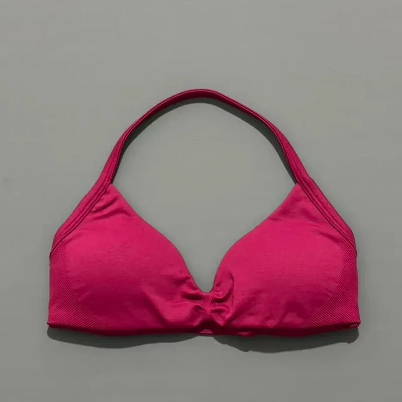 Push Up Strappy Open Back Sports Bra 6