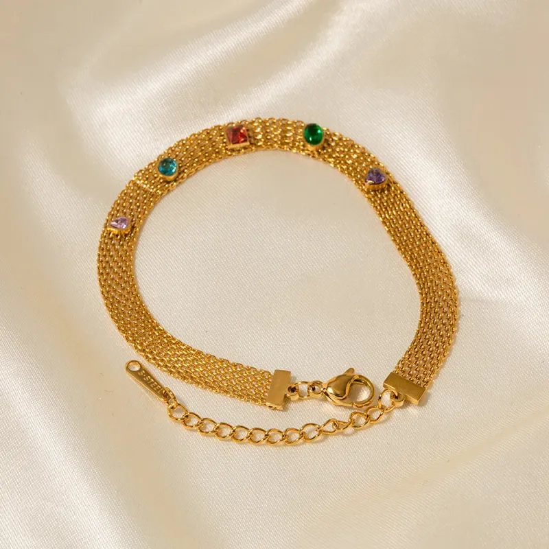 Gold Plated Crystal Choker Necklace 5
