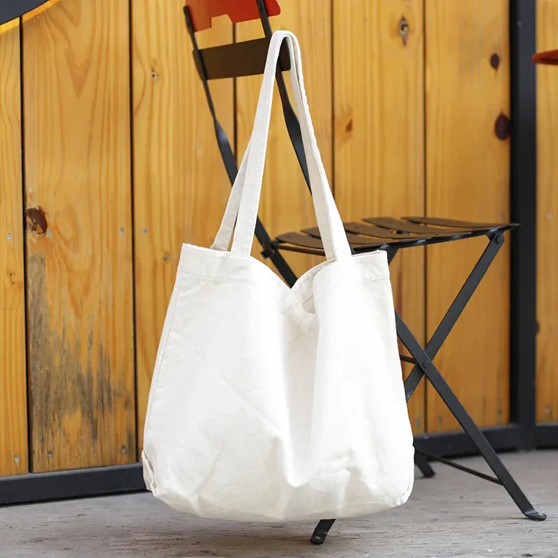 Minimalist Canvas Beach Tote Bag 3
