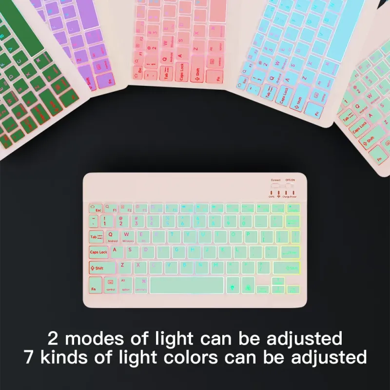 Rainbow Backlit Wireless Keyboard & Mouse 6