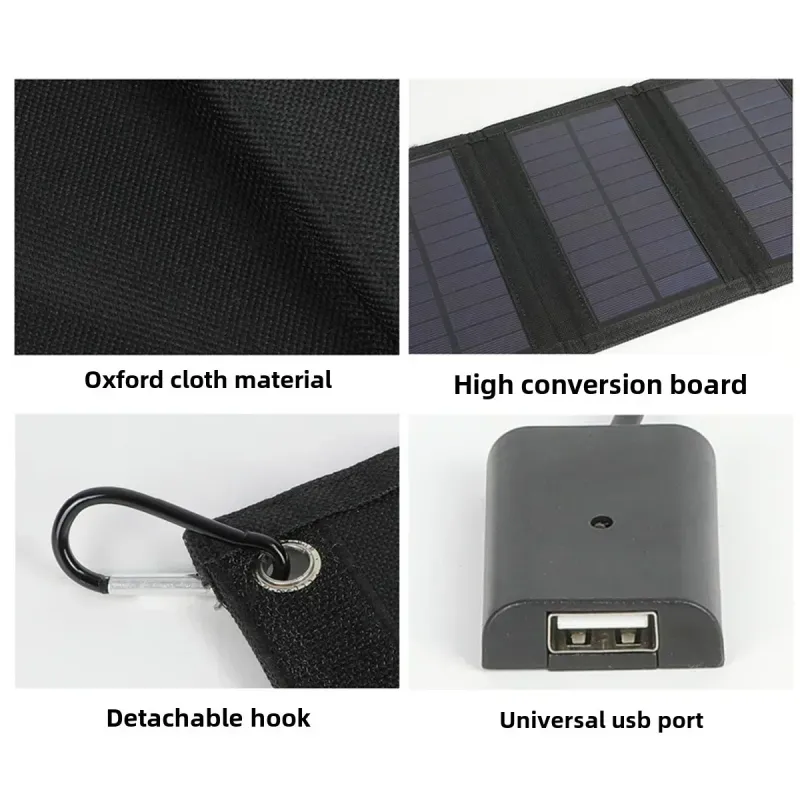 Foldable Weatherproof USB Solar Charger 3