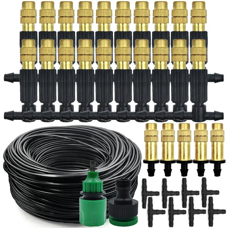 Outdoor Misting Cooling System Kit 1