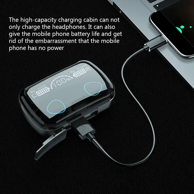 M10 Bluetooth Earphones with LED Display 4