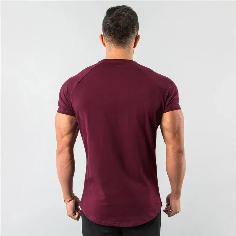 Men's Cotton Slim Fit Gym Tee 4