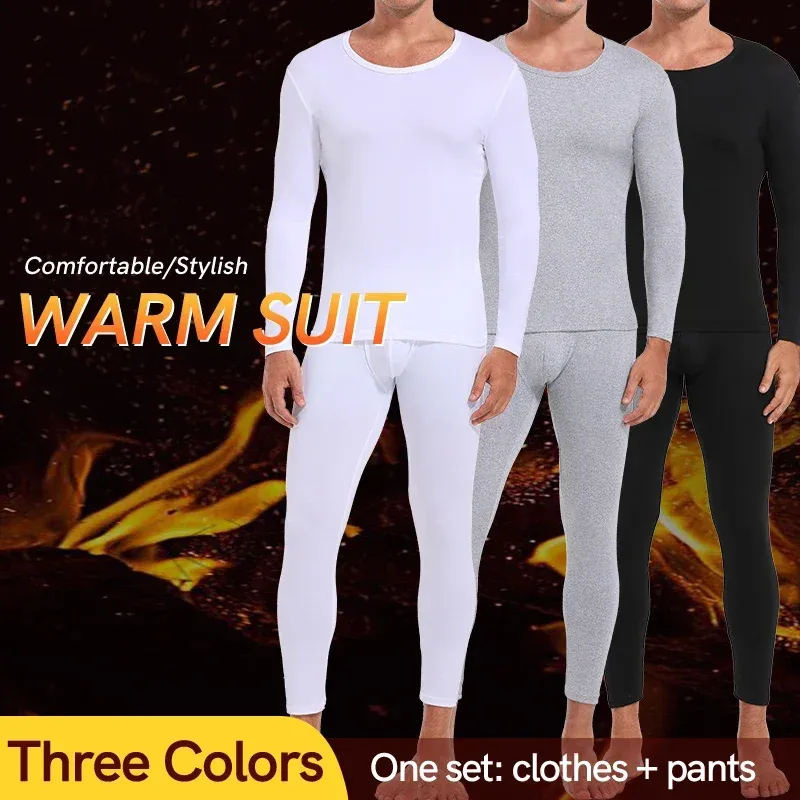 Men's Fleece Lined Thermal Underwear Set 2