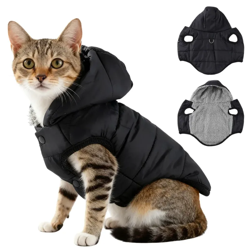 Waterproof Cat Hoodie Winter Jacket 1