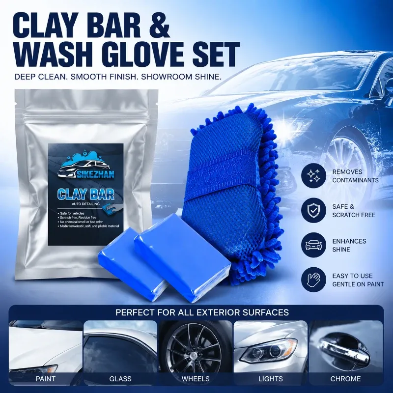 Clay Bar Kit with Wash Glove 5