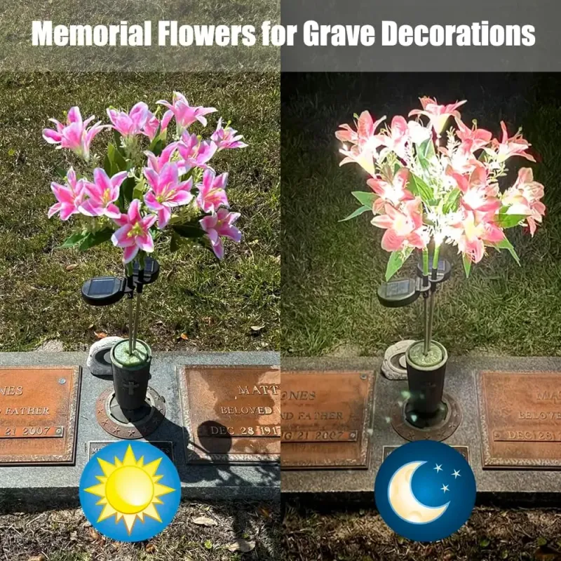 Solar Lily Flower Garden Lights 2