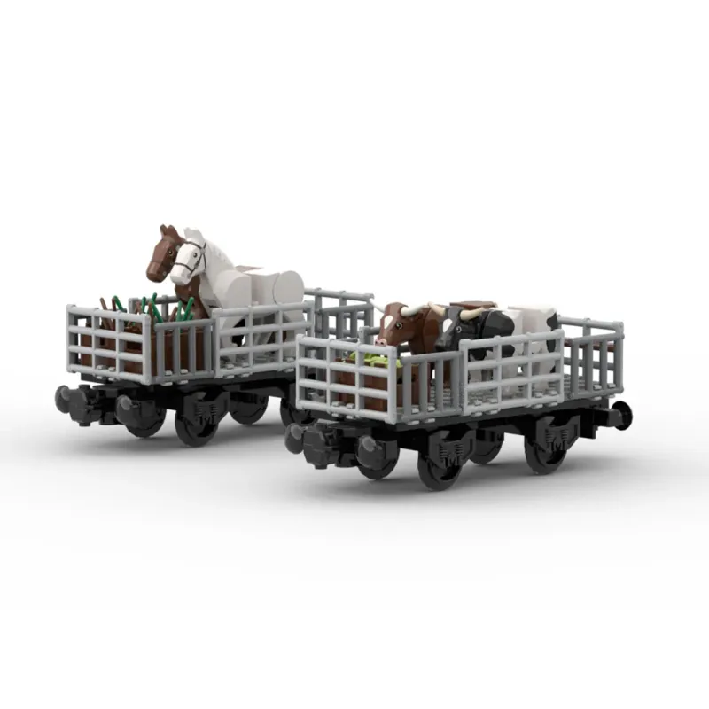 Animal Transport Train Building Block Set 6