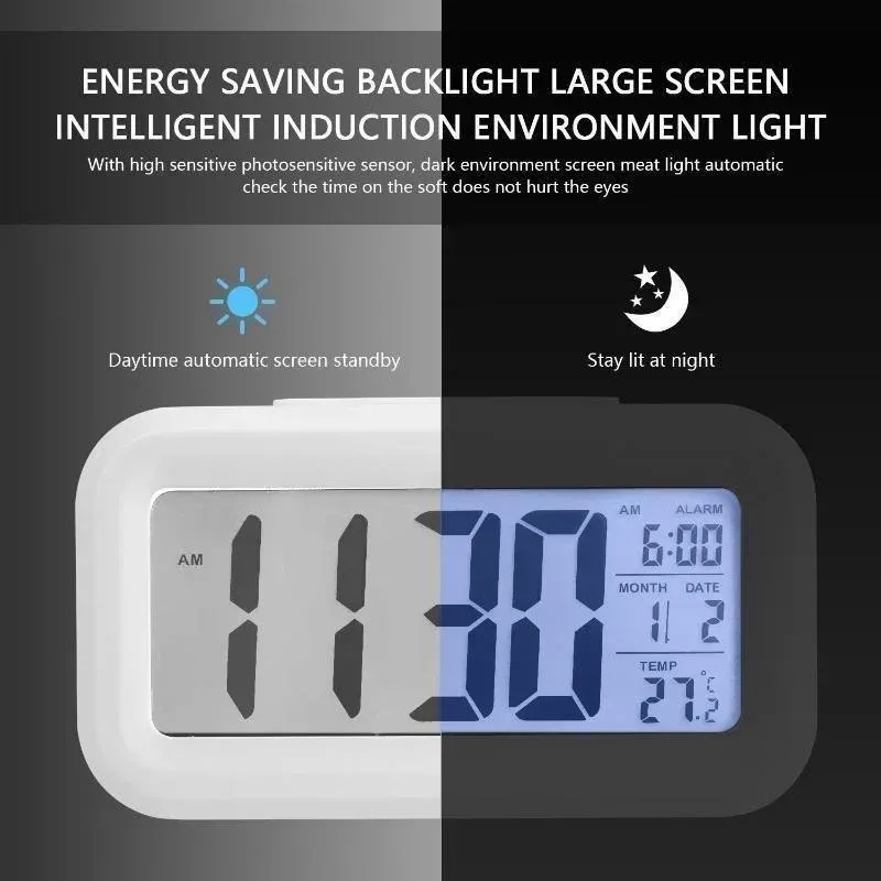 LED Digital Alarm Clock with Calendar 5