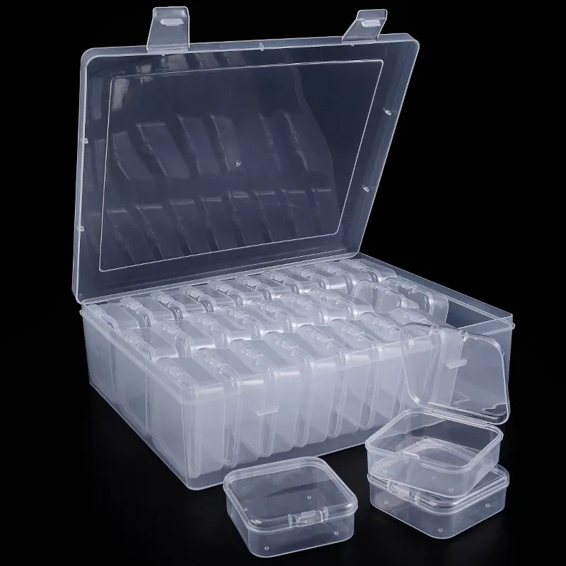 30Pcs Clear Bead Storage Box 1