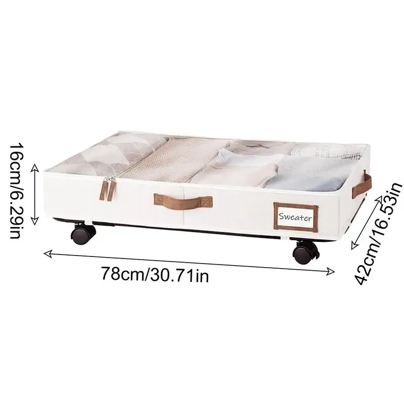 Wheeled Under Bed Storage Box 6