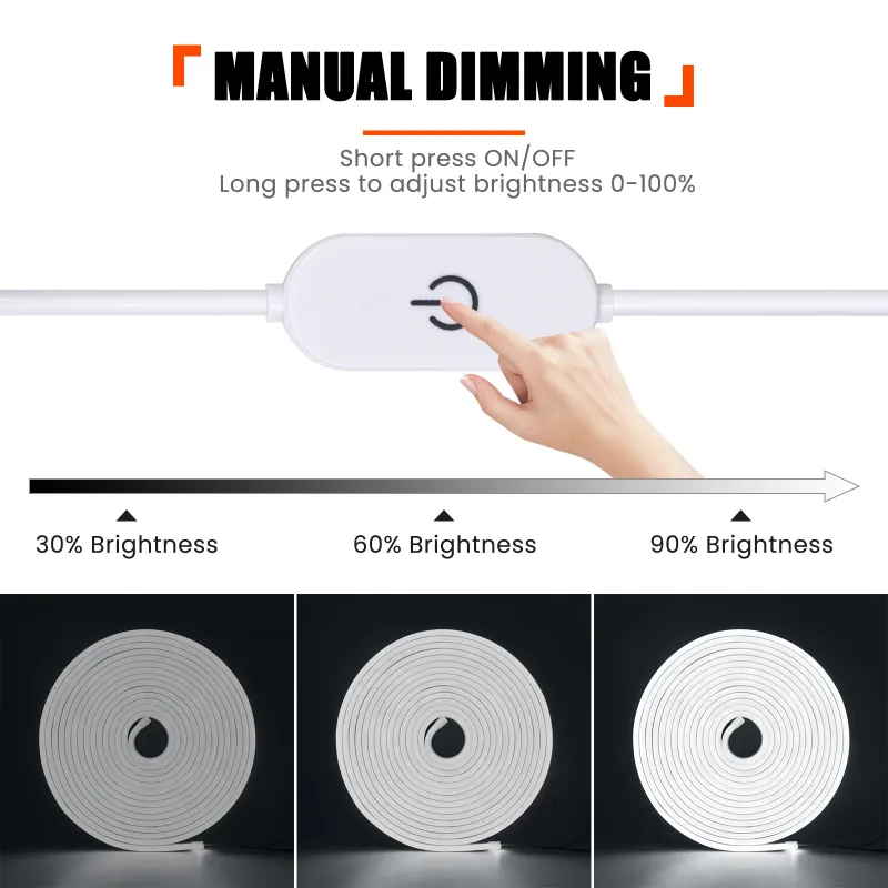 USB Touch Dimmable Neon LED Strip 2