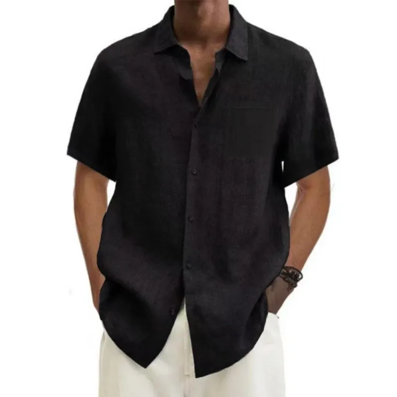 Cotton Linen Men's Summer Shirt 2