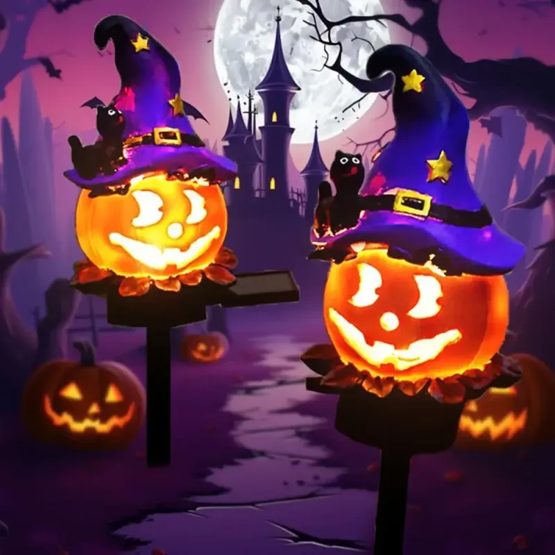 Solar Pumpkin Pathway Lights 4