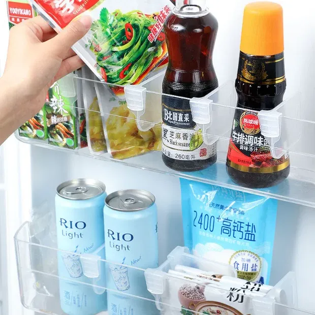 4PCS Adjustable Fridge Dividers Organizer Set 4