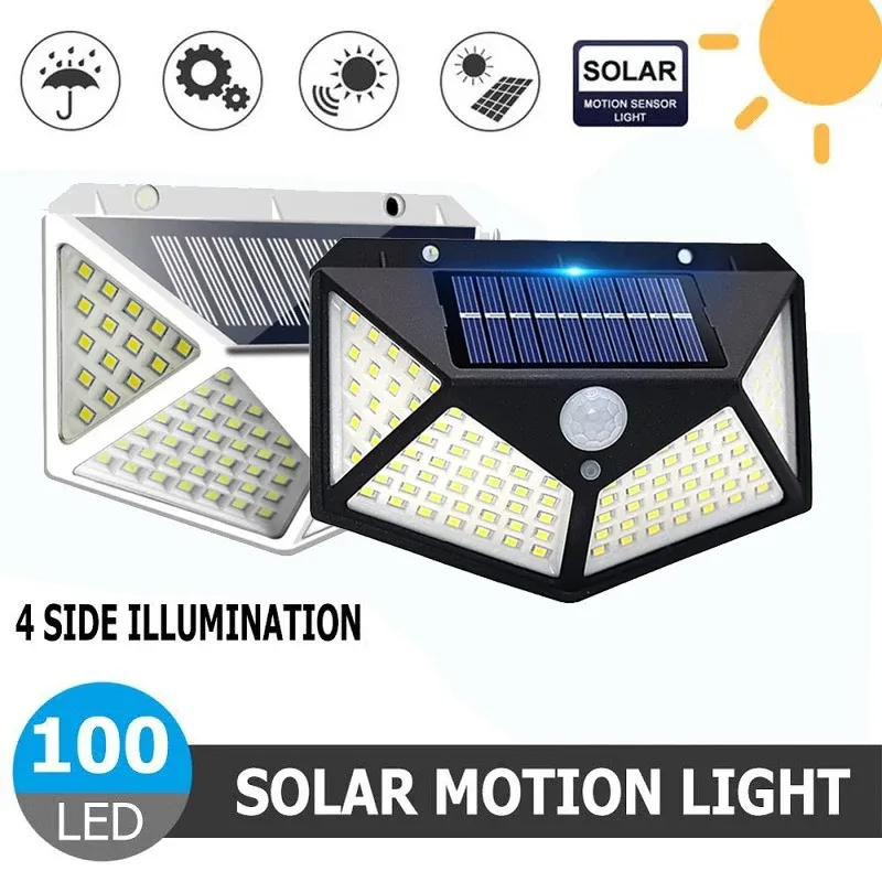 100 LED Solar Security Lights 1