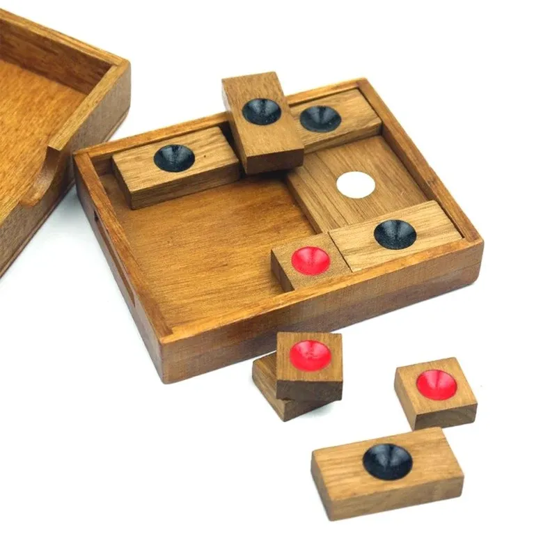 Huarong Dao Wooden Brain Teaser Puzzle 1
