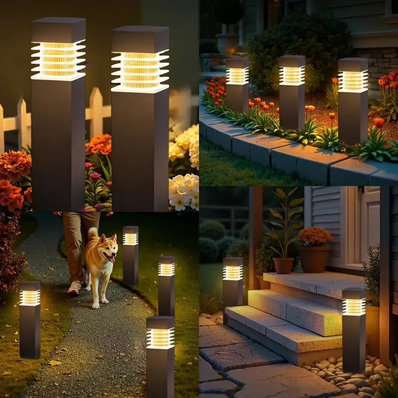 Solar Square LED Pathway Lights 4
