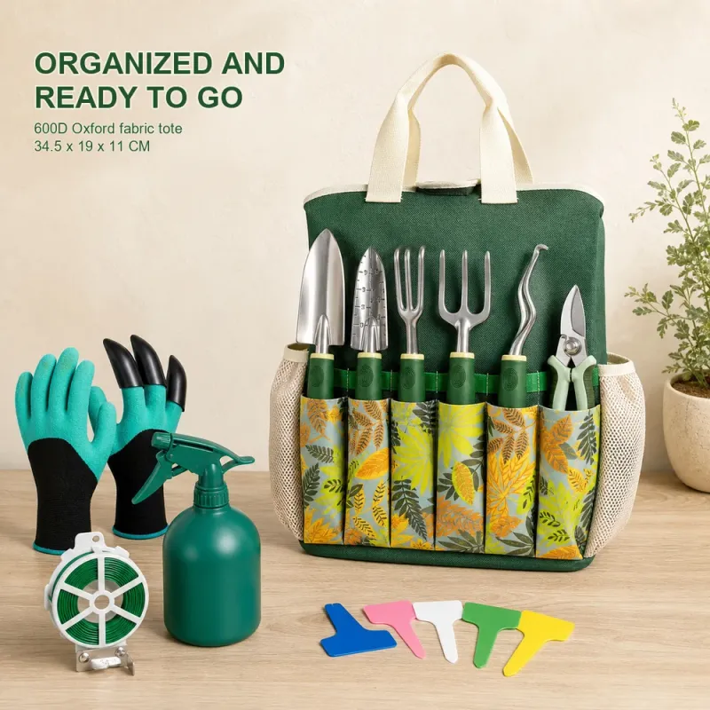 16-Piece Aluminum Garden Tool Set with Tote 2