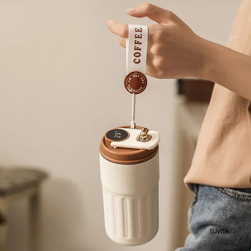 450ML Smart Display Thermos Bottle 5