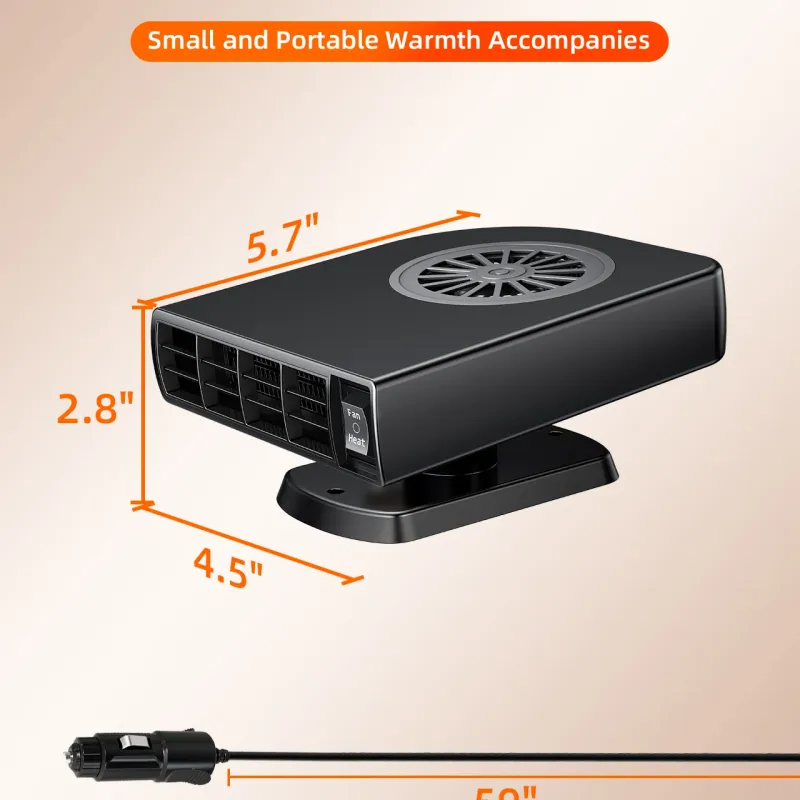 2-in-1 12V Car Heater Fan Defroster 6