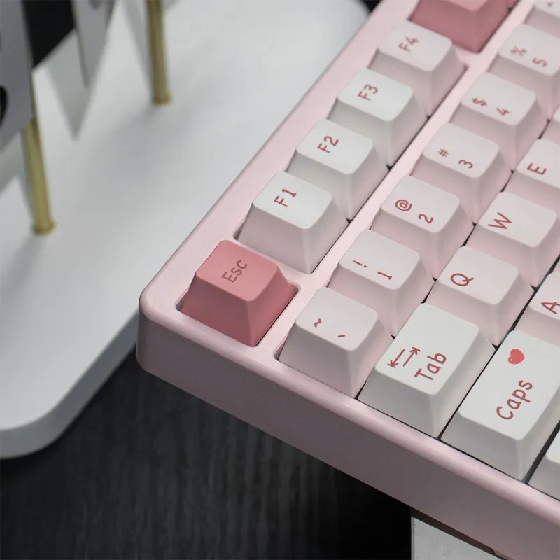 Love Heart Cherry Profile PBT Keycaps 5