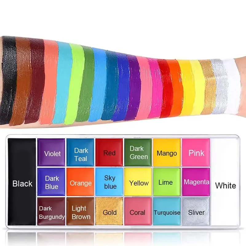 20-Color Face & Body Paint Kit 6