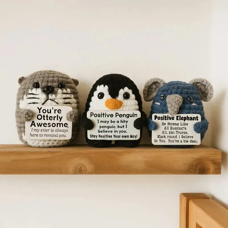 Cute Crochet Coffee Mug Figurine with Card 1