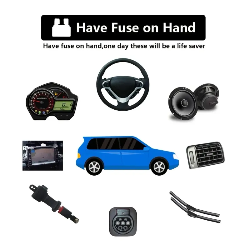 300Pcs Car Fuse Assortment Kit 6