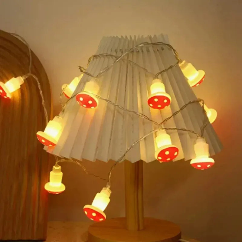 Mushroom LED Fairy String Lights 3
