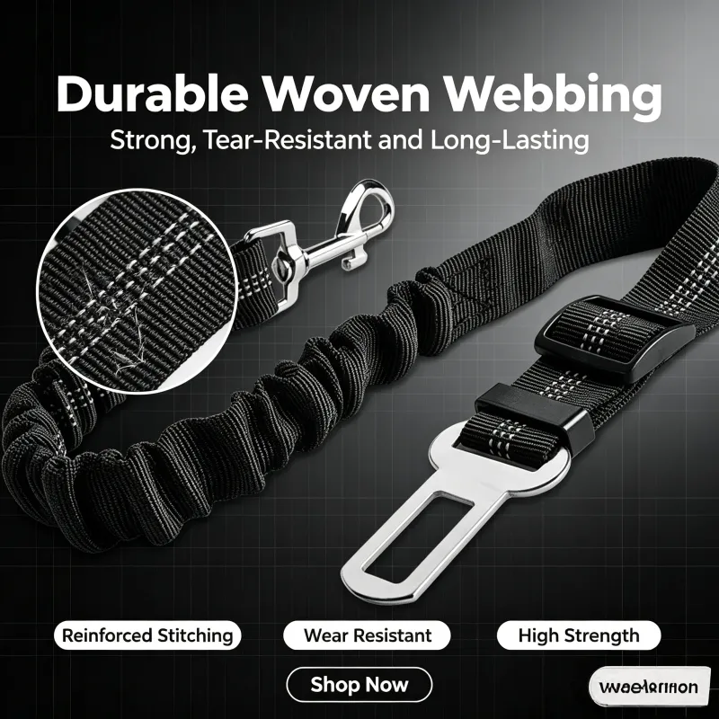 Adjustable Elastic Dog Car Seat Belt Leash 6