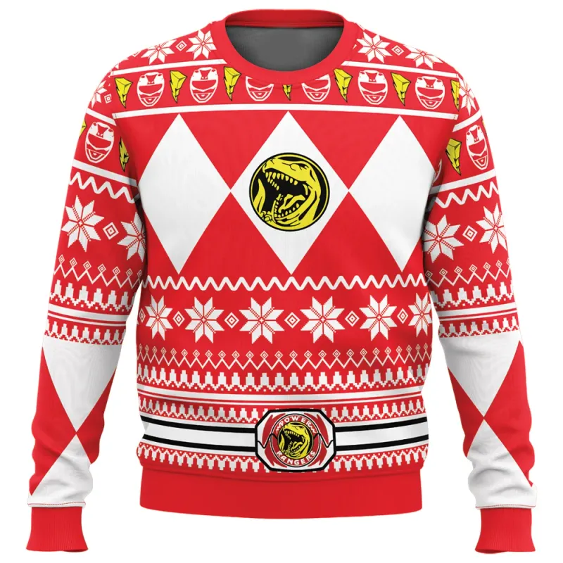 Power Rangers Ugly Christmas Hoodie 4