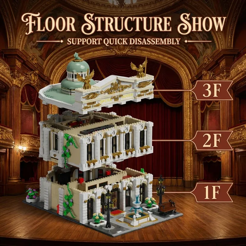 Opera House Lighting Building Set 4490PCS 4