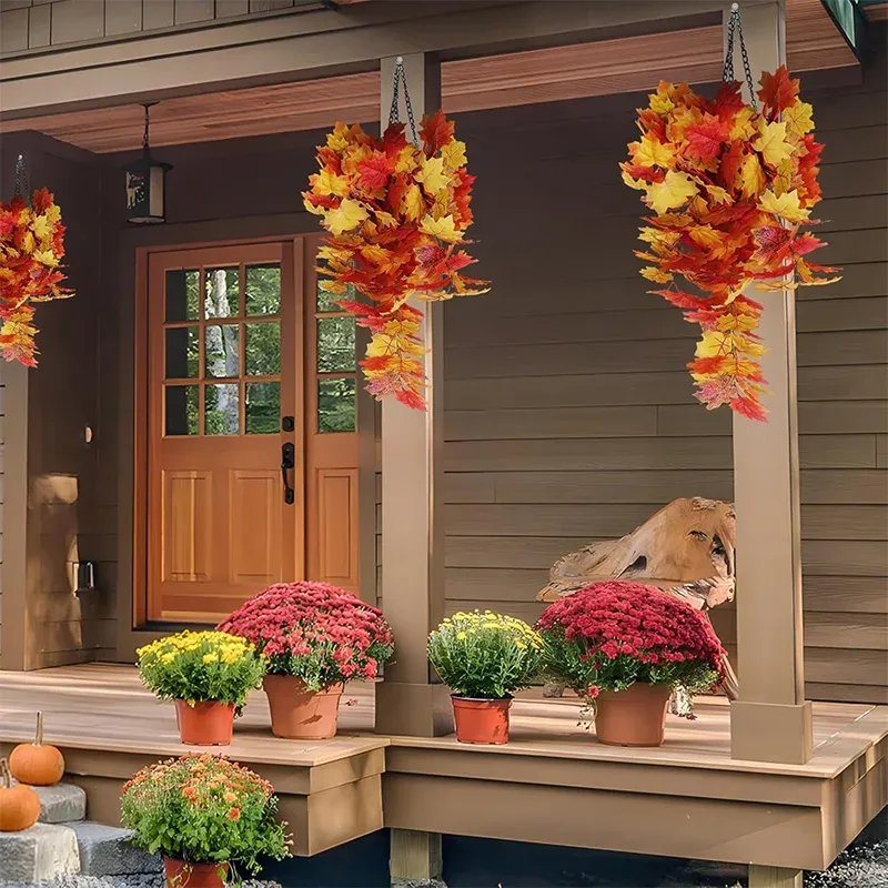 Artificial Maple Leaf Garland 3