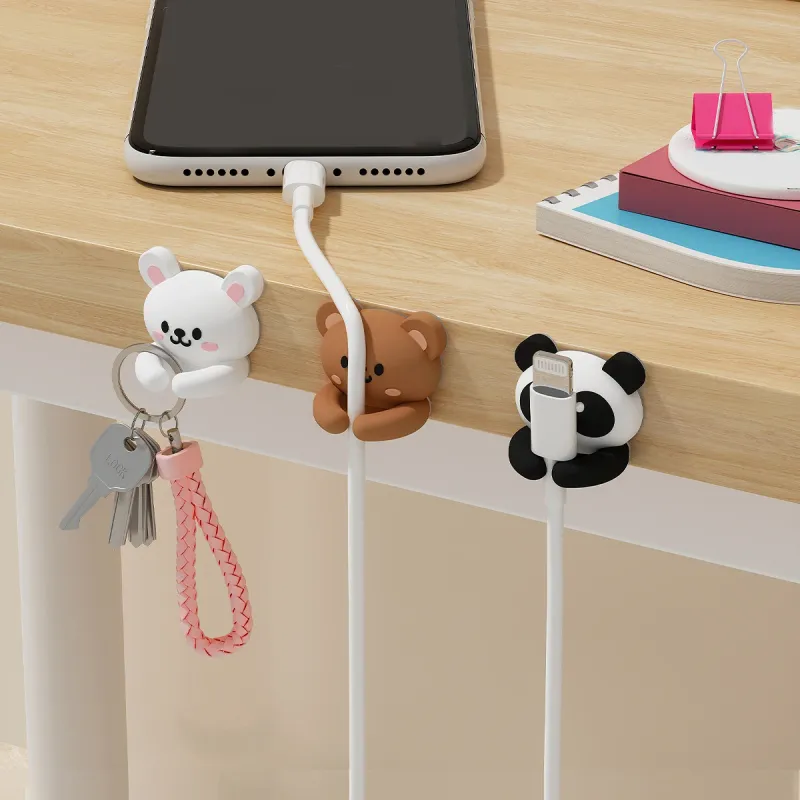 WORTHBUY Cute Desktop Cable Organizer 2