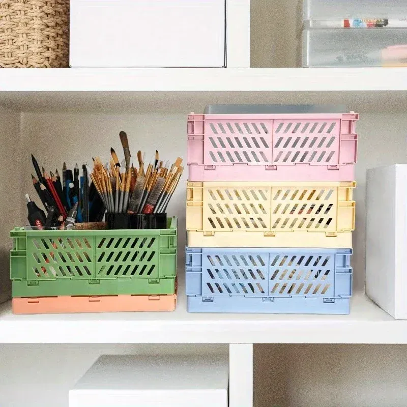 Foldable Storage Baskets with Handles 1