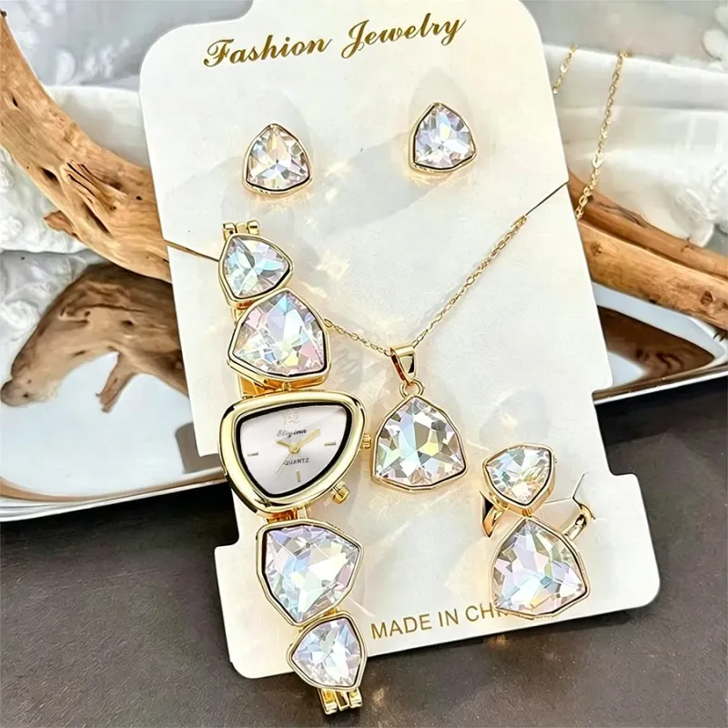 5-Piece Luxury Women's Watch &amp; Jewelry Set 3