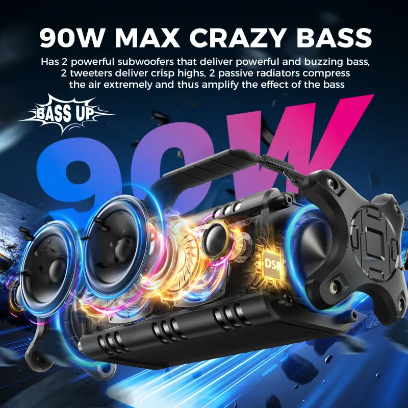 W-KING 90W Bluetooth Speaker 2