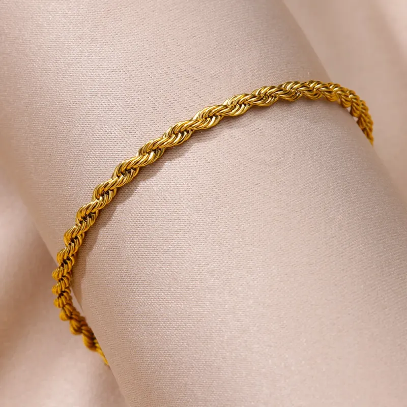Gold Chain Anklet Stainless Steel 5