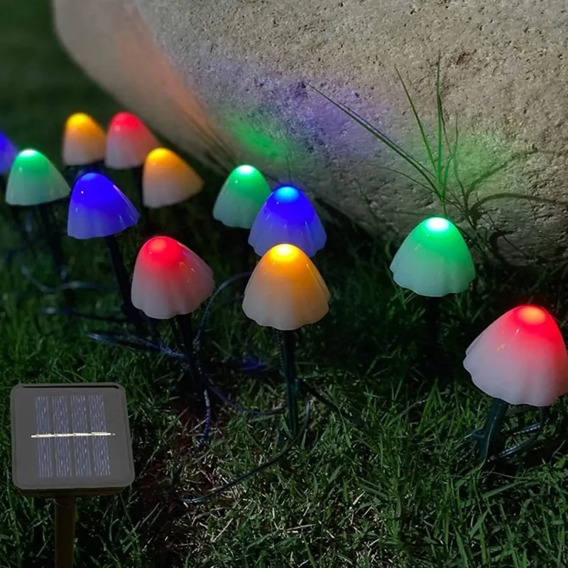 Solar LED Mushroom Fairy Lights 6