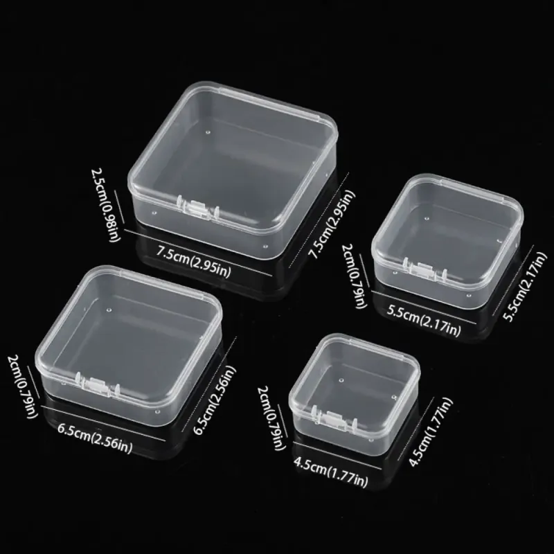 Clear Square Jewelry Storage Box 6
